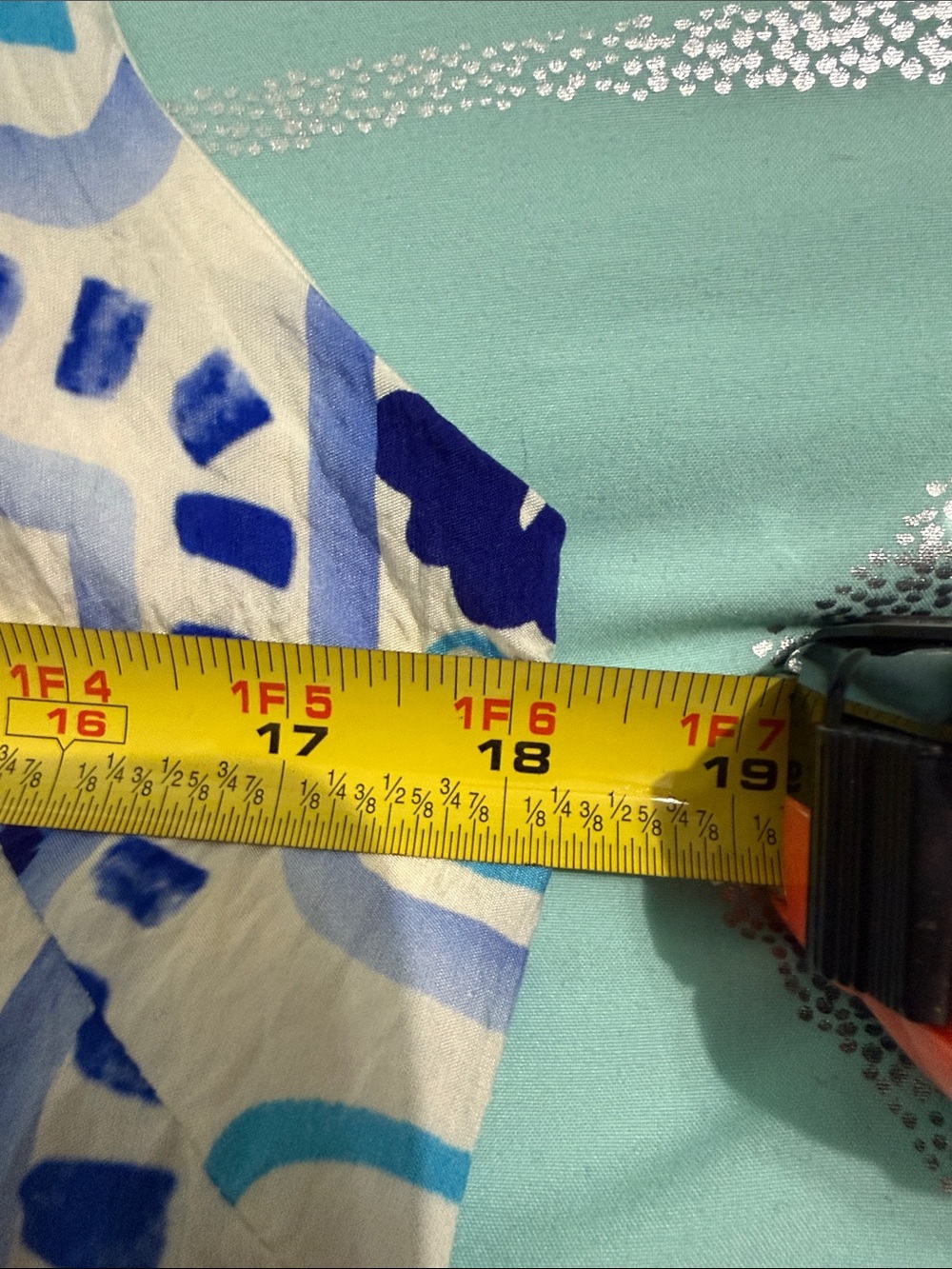 Vici Blue and White Tropical Print Mini Dress - Picture 5 of 5
